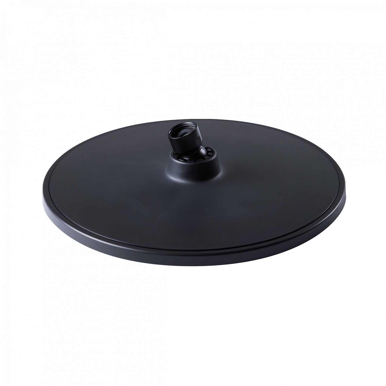 Лійка для верхнього душу Qtap Hlavova 230 мм округла QTHLAVA228O1ZBB Black Matt