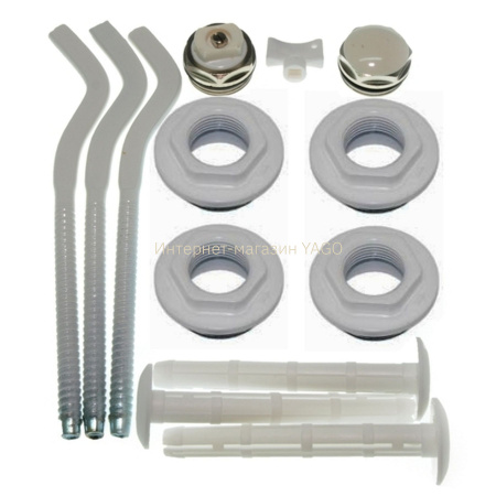 Комплект футорок секційного радіатора CRISTAL NR-2015 1/2″ з 3-кронштейнами (HT 416) в інтернет-магазині Yago