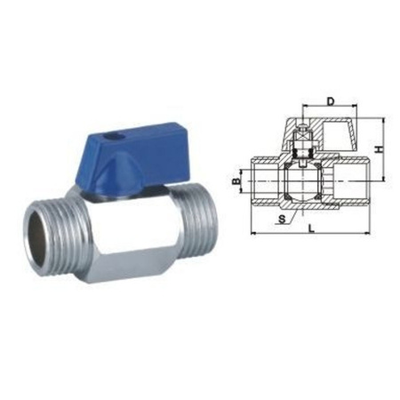 Кран кульовий міні SOLOMON 1/2″ ЗЗ NV-3161 (2шт. в упак.) в інтернет-магазині Yago