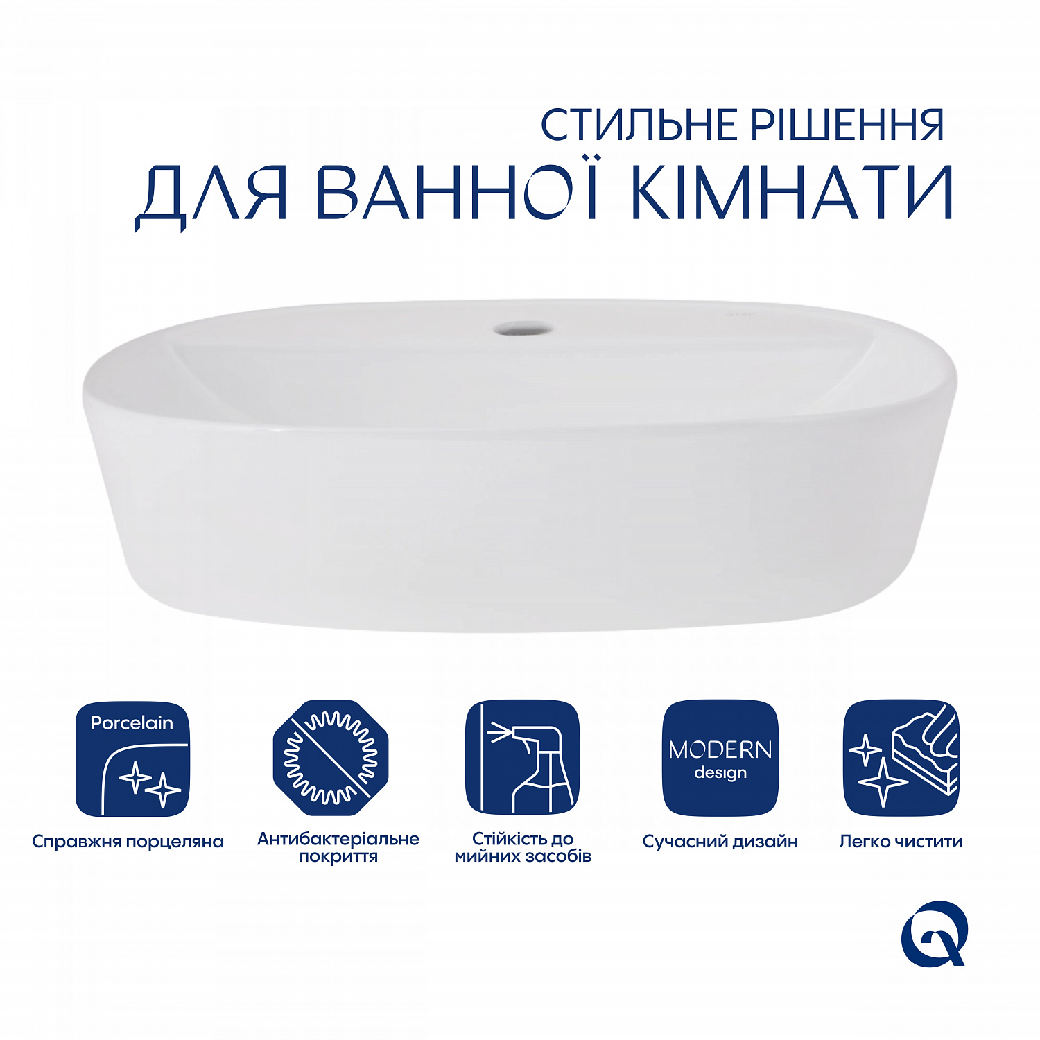 Раковина-чаша Qtap Scorpio 500x380x120 White QT14116533W