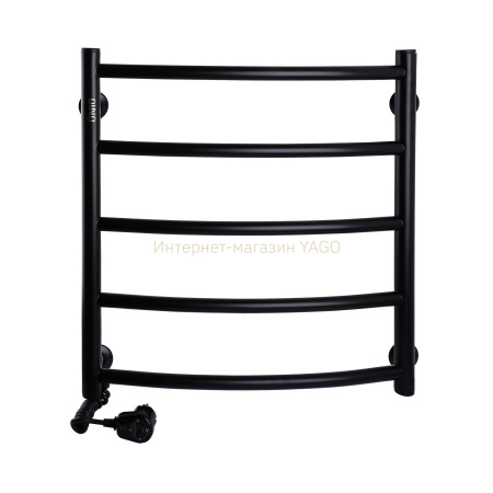 Рушникосушарка UNIO LD EL 500-500-5 BLK Драбинка Дуга електро чорна в інтернет-магазині Yago