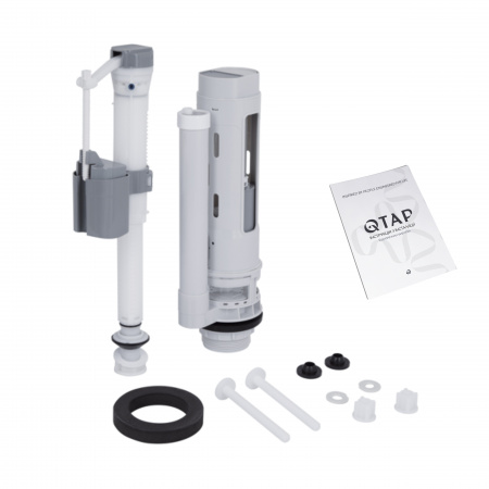 Унітаз-компакт Qtap Cardinal Ultra Quiet безободковий з сидінням Soft-close QT04222168AUQ3W