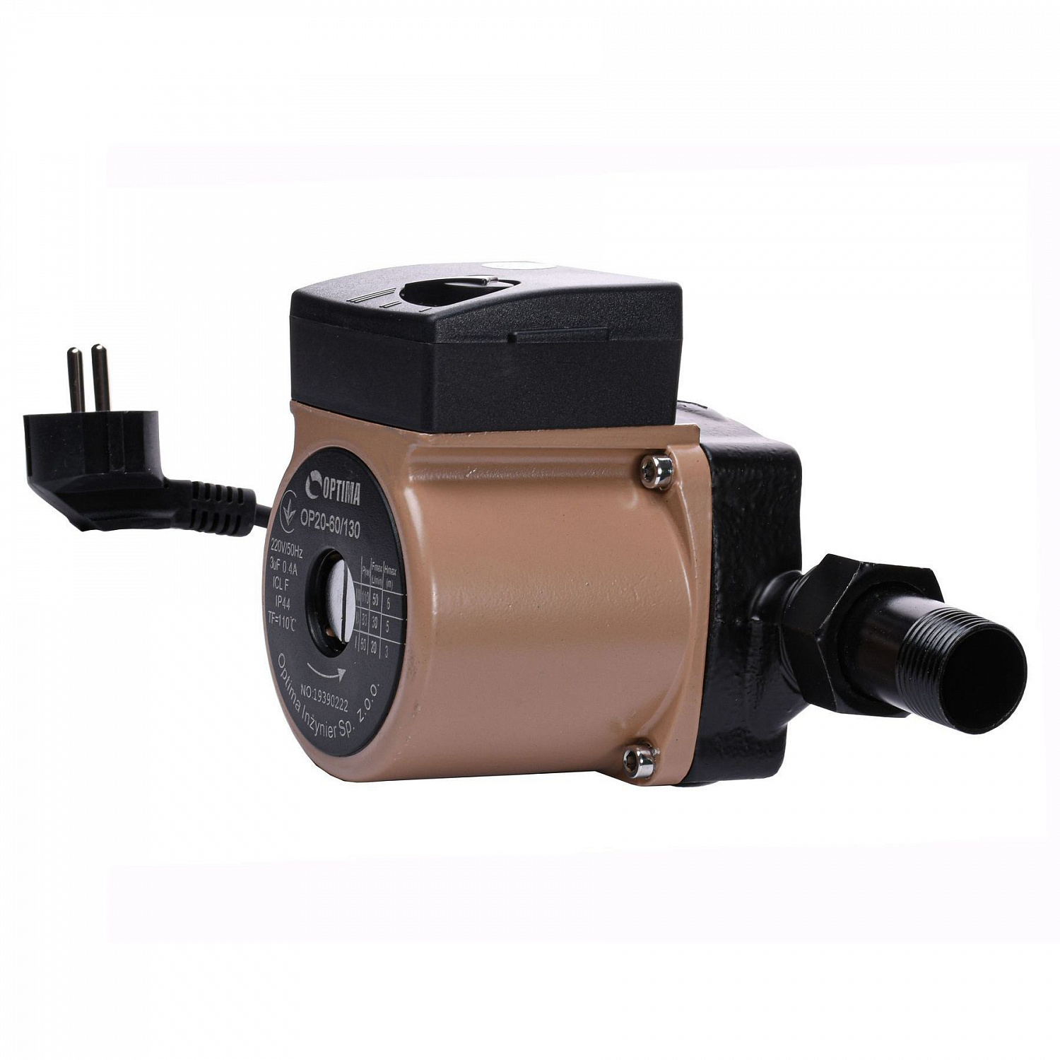 Насос циркуляційний Optima OP20-60 130мм + гайки, + кабель з вилкою в інтернет-магазині Yago