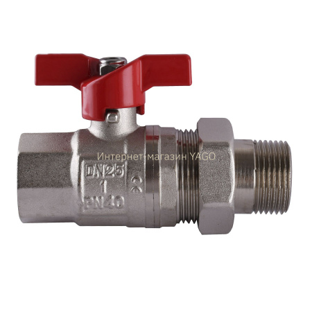 Кран кульовий прямий з американкою SELBA 1″ КБ SL1509 в інтернет-магазині Yago