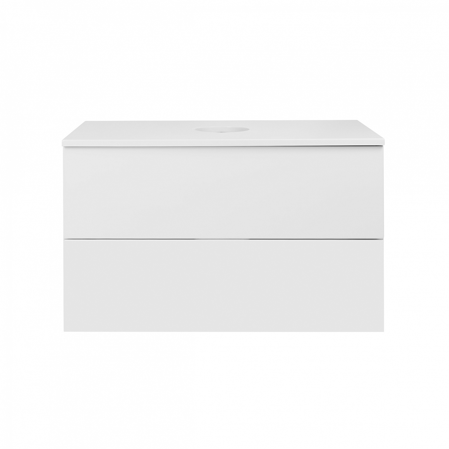 Тумба підвісна Qtap Tern 800х476х469 White зі стільницею QT1779TPL801W