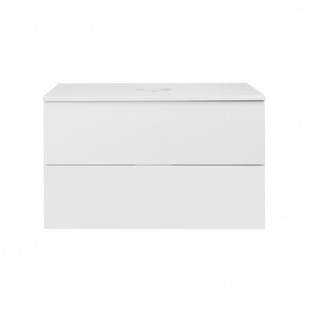 Тумба підвісна Qtap Tern 800х476х469 White зі стільницею QT1779TPL801W