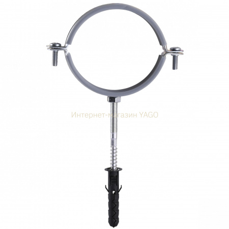 Хомут в зборi CR 3″ (85-94мм) з гвинтом-шурупом 8*100 та дюбелем в уп., сірий в інтернет-магазині Yago