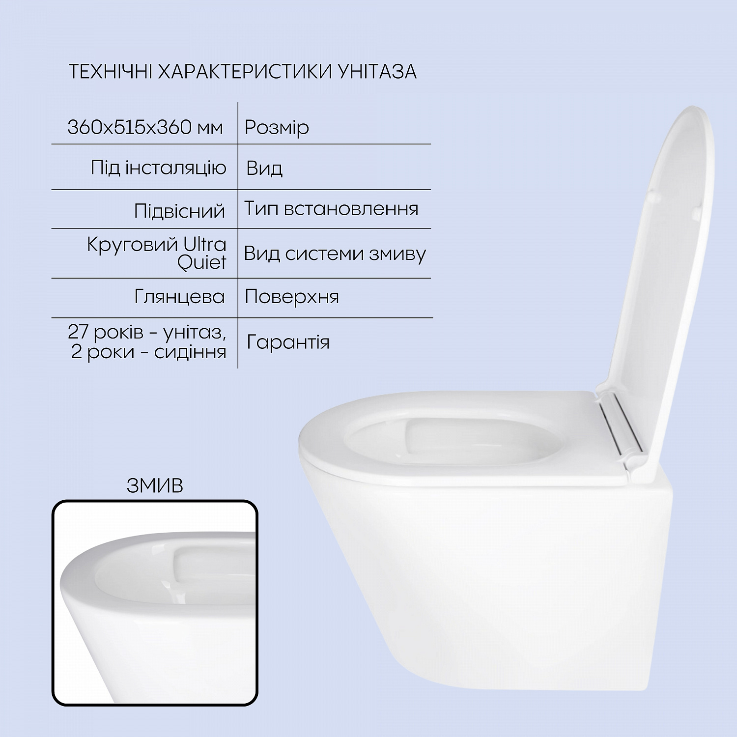 Готове рішення Qtap для ванної кімнати: підвісний унітаз Scorpio Ultra Quiet + комплект інсталяції Nest 4 в 1 (квадратна клавіша Satin)