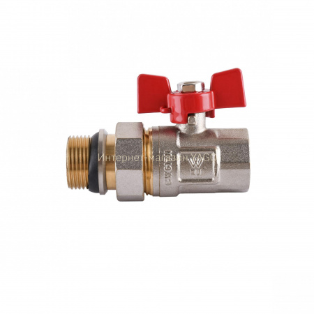 Кран кульовий прямий з американкою WATERVALVE Q003  NV-V343 3/4″ ЗB в інтернет-магазині Yago