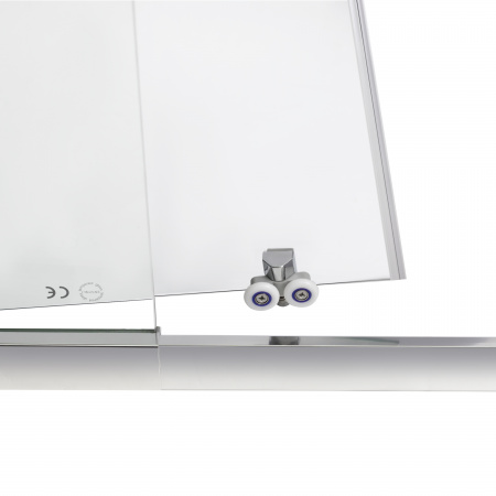 Душові двері в нішу Qtap Taurus CRM2012-13.C6 120-130x200 см, скло Clear 6 мм, покриття CalcLess