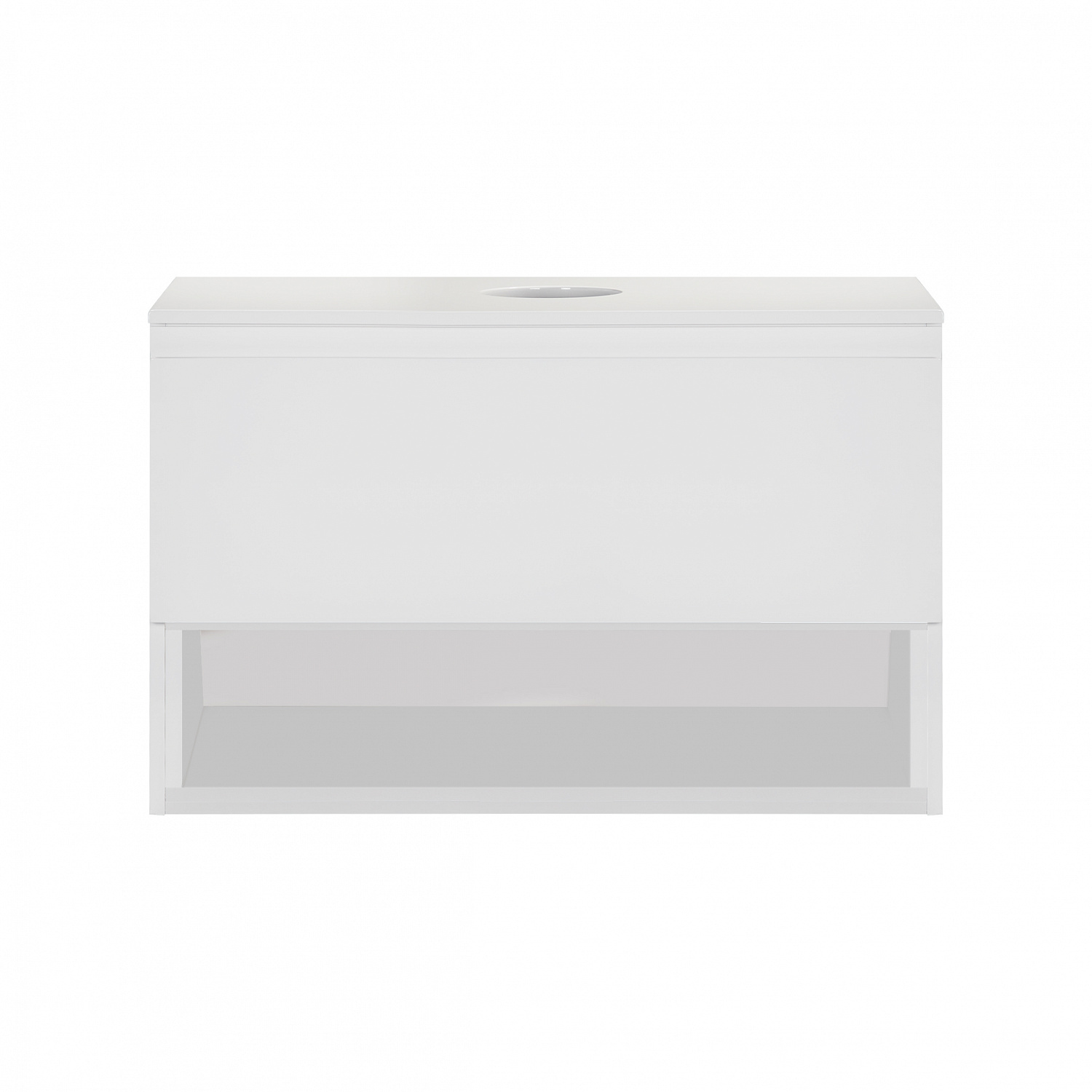 Тумба підвісна Qtap Robin 800х480х470 White зі стільницею QT1379TPН8001W
