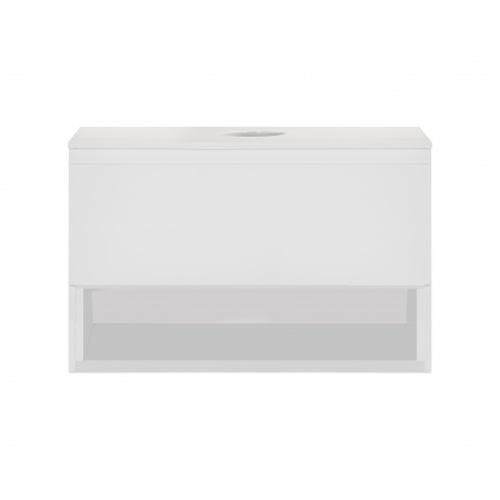 Тумба підвісна Qtap Robin 800х480х470 White зі стільницею QT1379TPН8001W