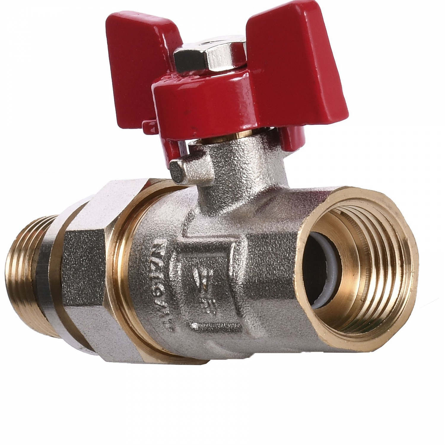 Кран кульовий прямий з американкою WATERVALVE Q003  NV-V123 1/2″ ЗB в інтернет-магазині Yago