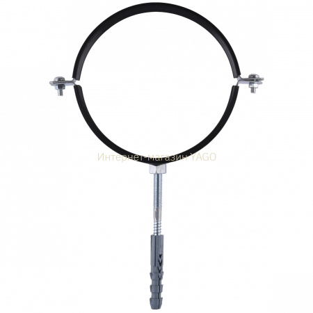 Хомут трубний SOLOMON  (комплект)  6″, 158-168мм  з гвинтом 10х120 та дюбелем в інтернет-магазині Yago