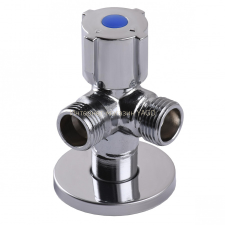 Кран кульовий кутовий подвійний SELBA 1/2″х 1/2″х1/2″ DOUBLE (SL1588) в інтернет-магазині Yago