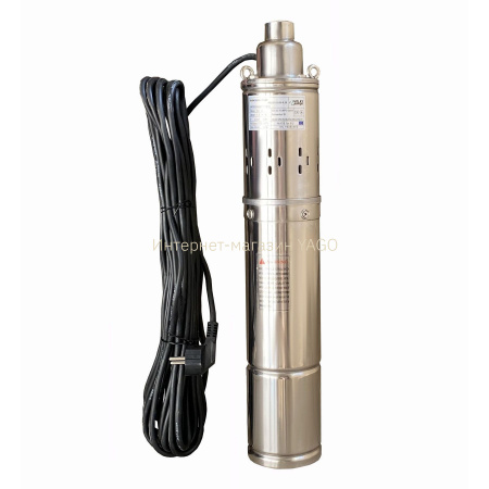 Насос свердловинний шнековий  VOLKS pumpe  4QGD 1,8-50-0,5кВт 4 дюйми +кабель 15м в інтернет-магазині Yago