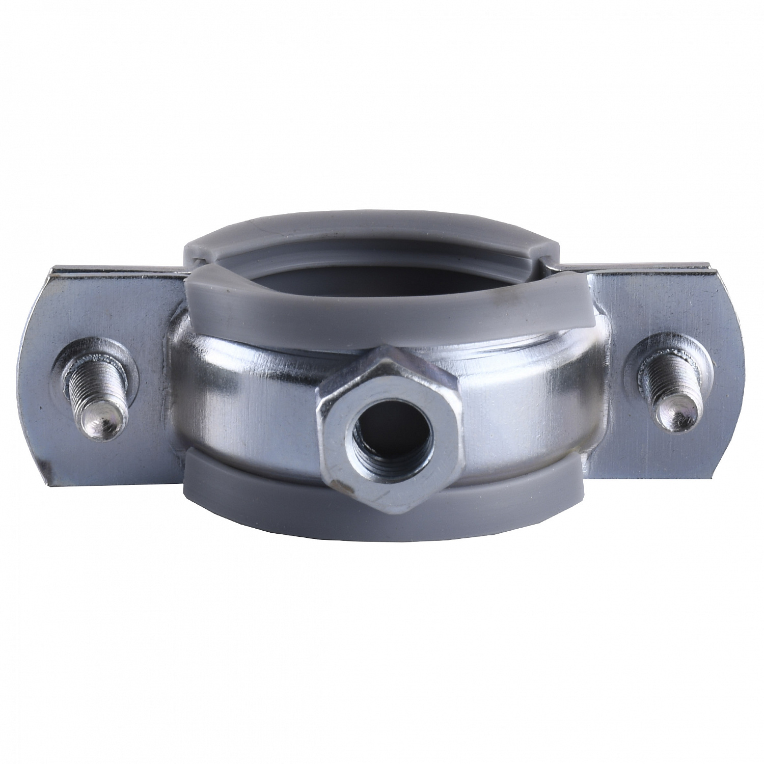 Хомут в зборi CR    3/4″ (25-30мм) з гвинтом-шурупом 8*80 та дюбелем в уп., сірий в інтернет-магазині Yago