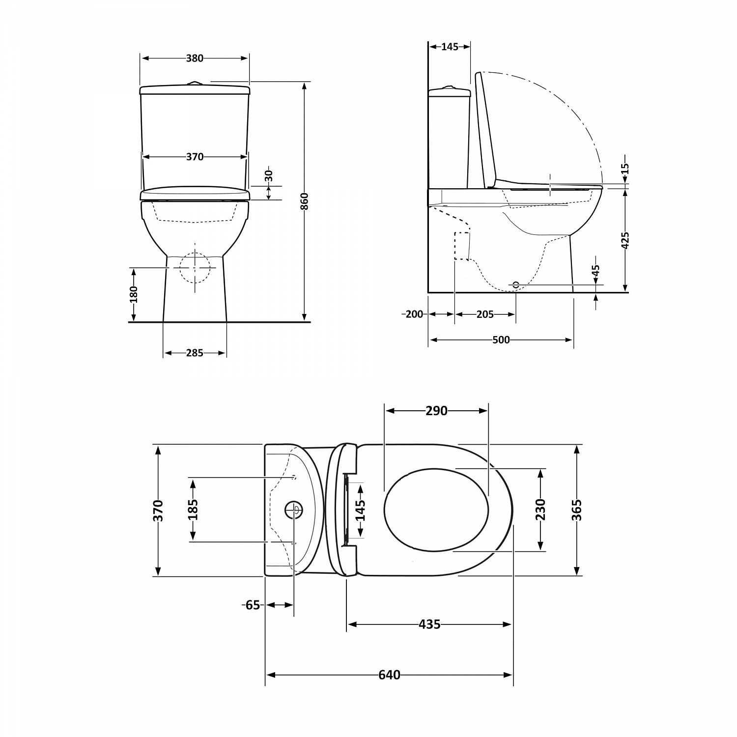 Унітаз підлоговий Qtap Swan Ultra Quiet з сидінням Soft-close 640x360x835 мм QT16222182TW White