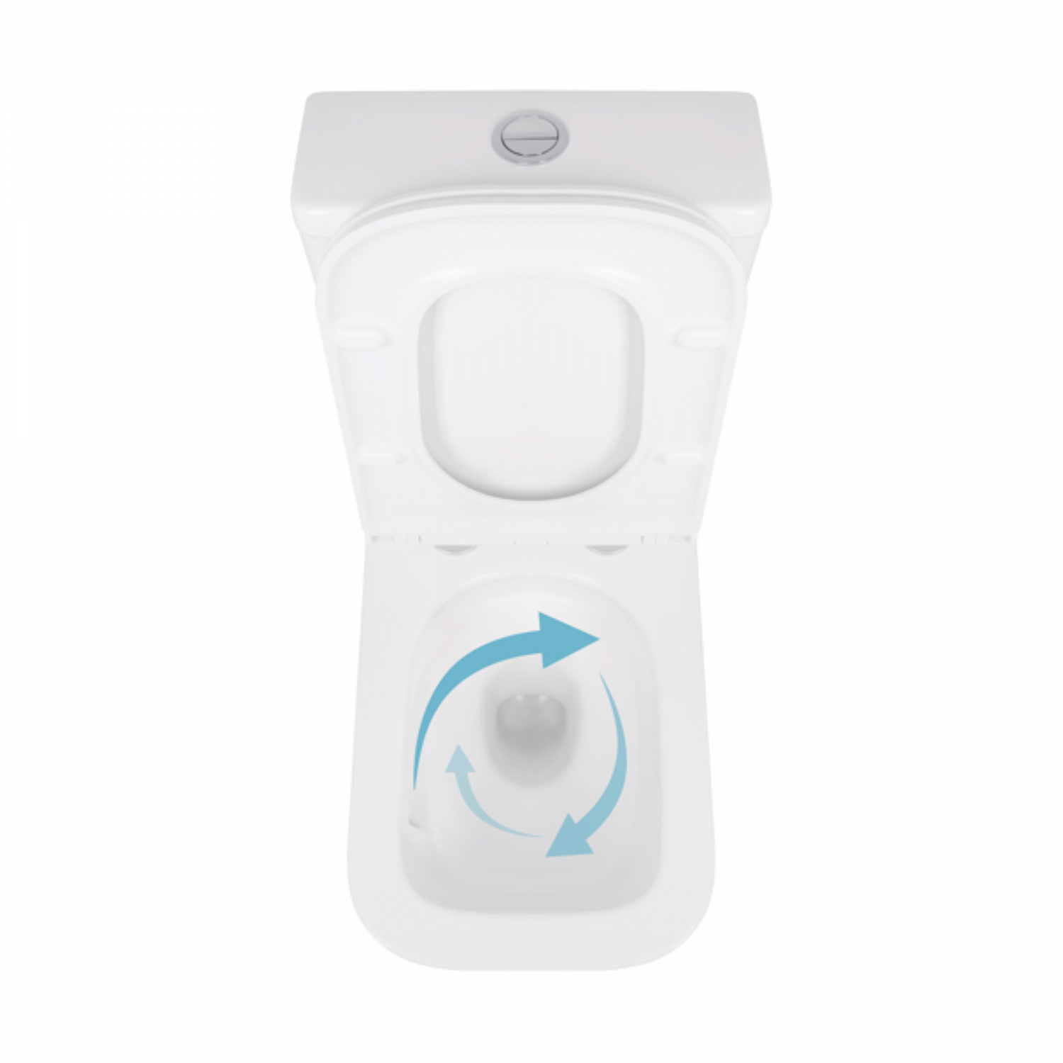 Унітаз-компакт Qtap Cardinal Ultra Quiet безободковий з сидінням Soft-close QT04222168AUQ3W