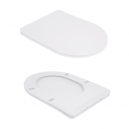 Унітаз підлоговий Qtap Robin New Ultra Quiet безобідковий з сидінням Soft-close WHITE QT13226083AW