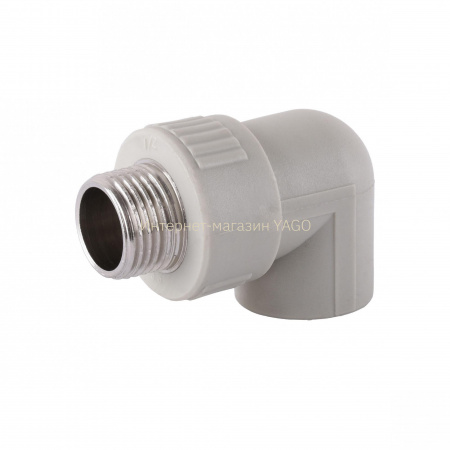 Кутник 90 зовнішня різьба Kalde PPR  ф25х1/2  18014 в інтернет-магазині Yago