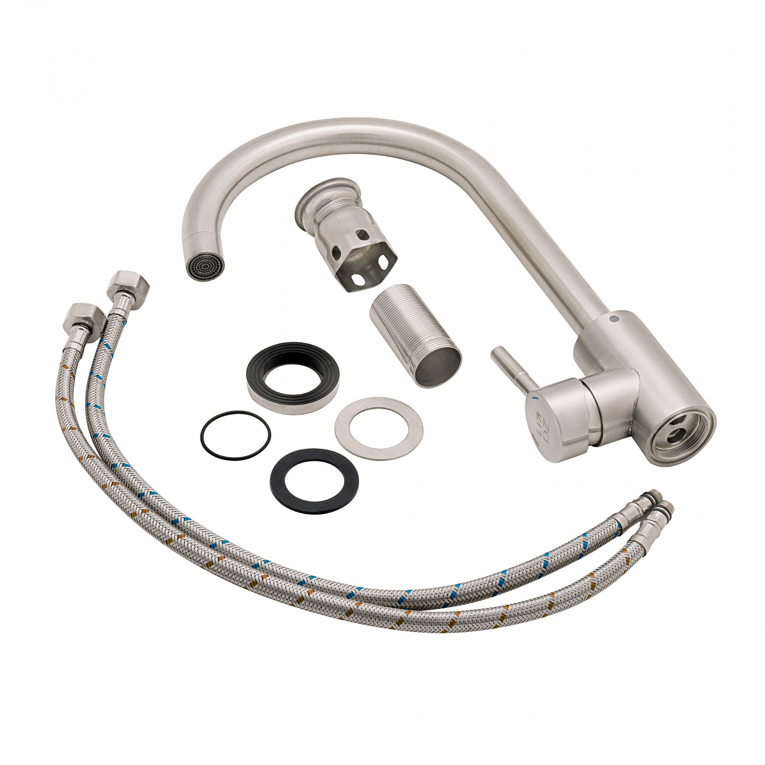 Змішувач для кухні Lidz Aria 015F (k35) LDARI015FNKS21689 Nickel