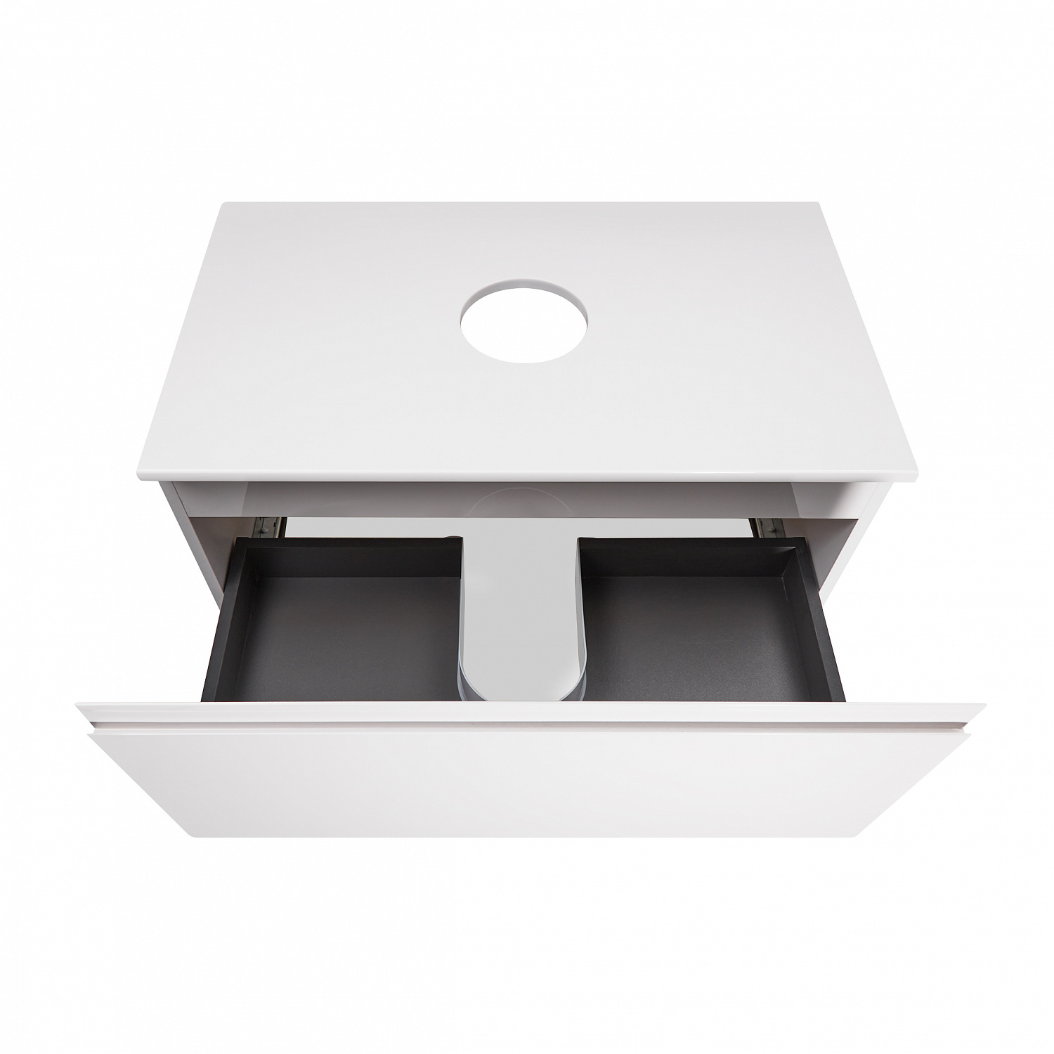 Тумба підвісна Qtap Robin 800х480х470 White зі стільницею QT1379TPН8001W