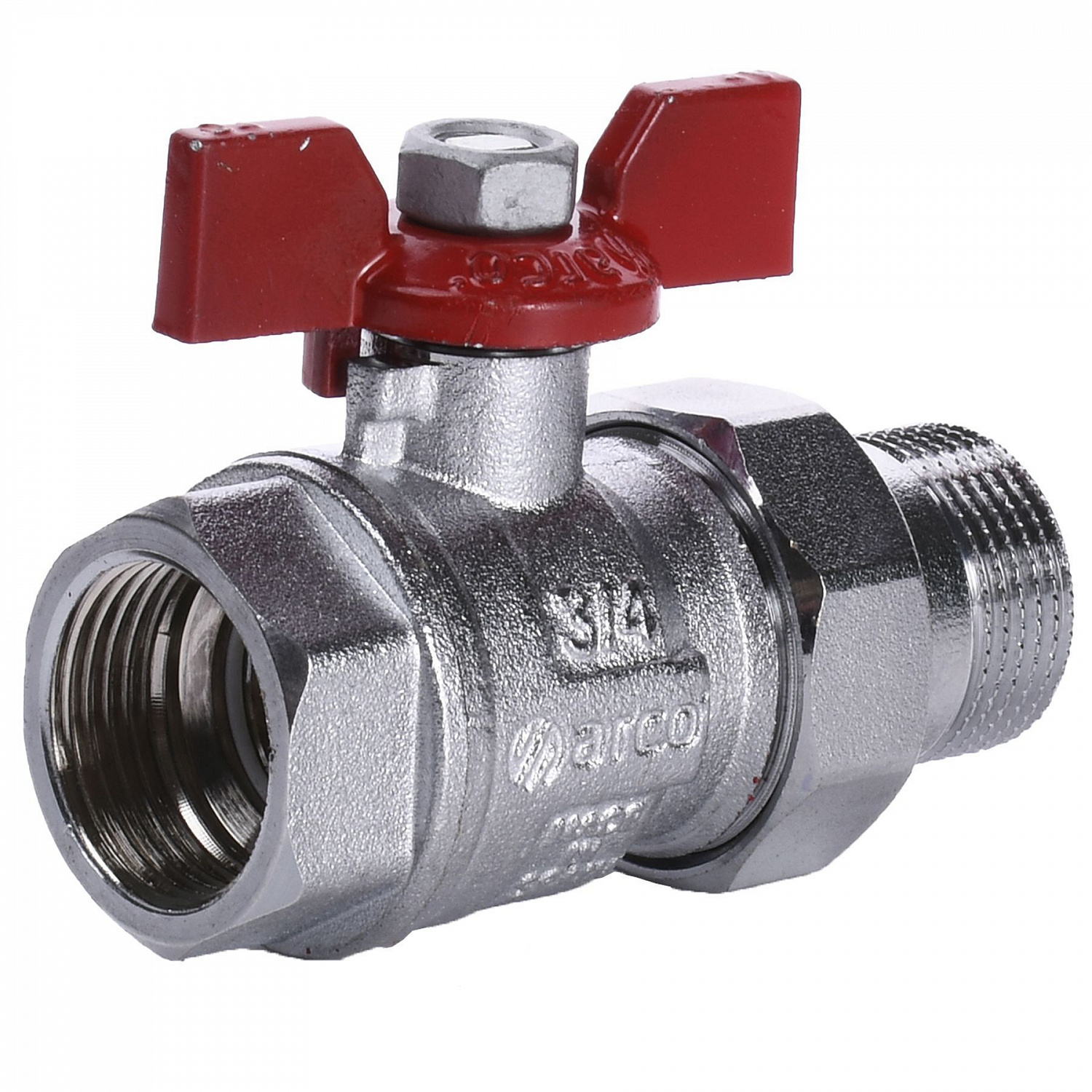 Кран кульовий прямий з американкою  ARCO  3/4″ SENA 154104 в інтернет-магазині Yago