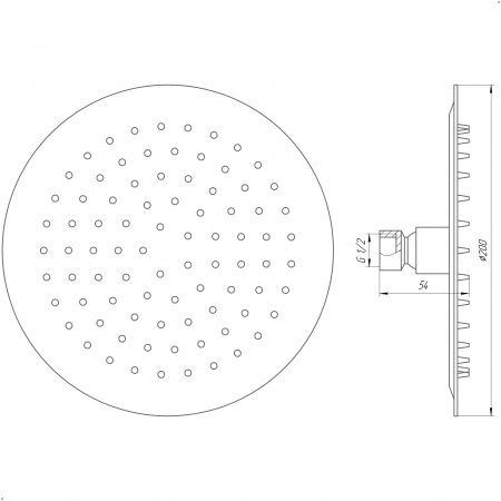 Душова лійка Globus Lux ST-0200-R