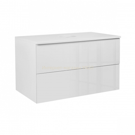 Тумба підвісна Qtap Tern 800х476х469 White зі стільницею QT1779TPL801W