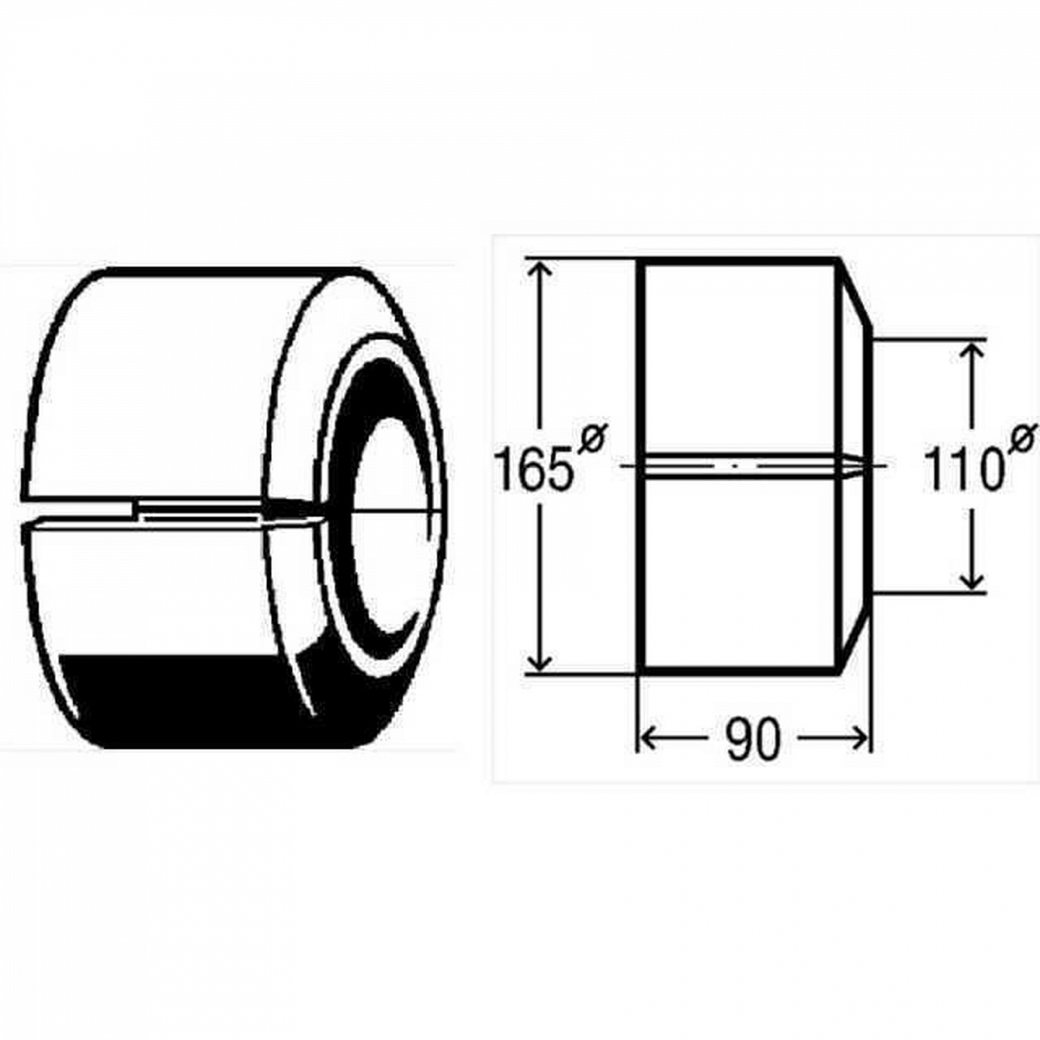 Розетка розбiрна двоскладова Ø110 VIEGA 101343 в інтернет-магазині Yago