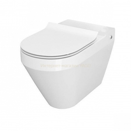 Унітаз компакта Cersanit CREA 010/020 OVAL з сидінням дюропл SLIM LIFT (без бачка)