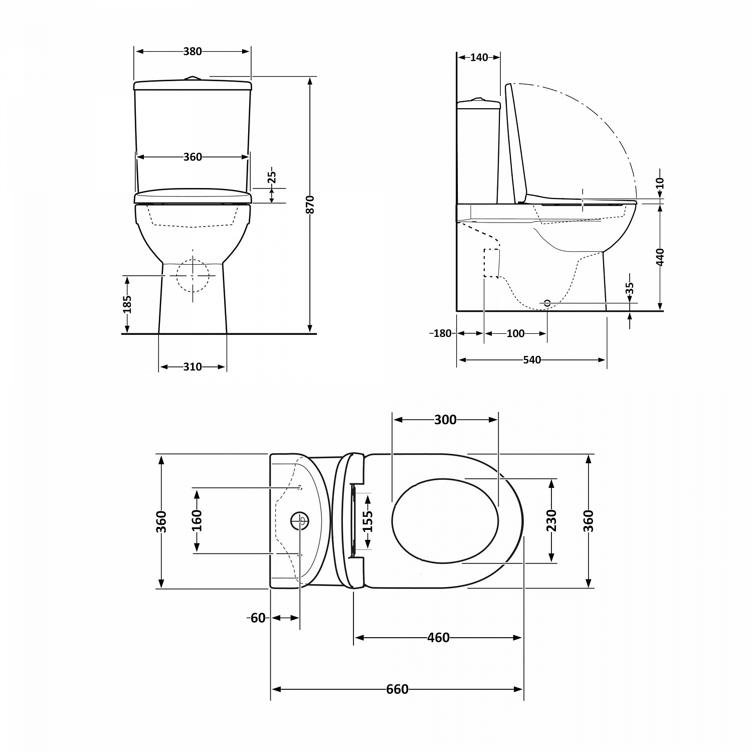 Унітаз підлоговий Qtap Robin New Ultra Quiet безобідковий з сидінням Soft-close WHITE QT13226083AW