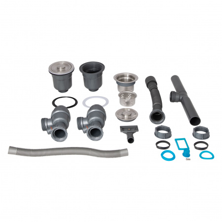 Мийка для кухні з двома чашами інтегрована Lidz Handmade H7843 (LDH7843BPVD45586) Brushed Black PVD 3,0/1,0 мм