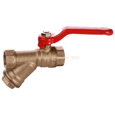 Кран кульовий з фільтром для водоміра SOLOMON 1/2″ 8031 в інтернет-магазині Yago