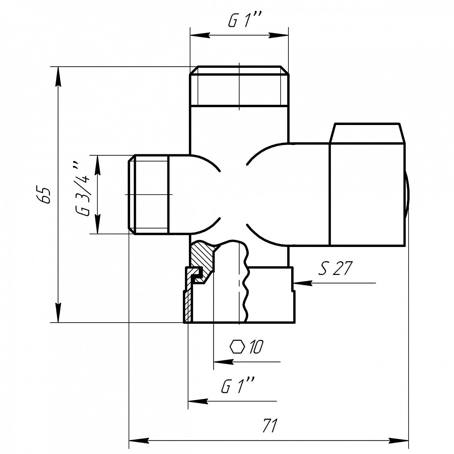 Кран ″Ранок″ DOMINO NMV-13 євро перемикач в блістері в інтернет-магазині Yago