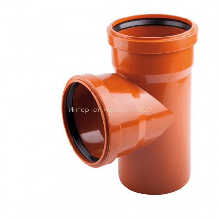 Трійник ПВХ каналізаційний Ostendorf KG 200, 87° в інтернет-магазині Yago