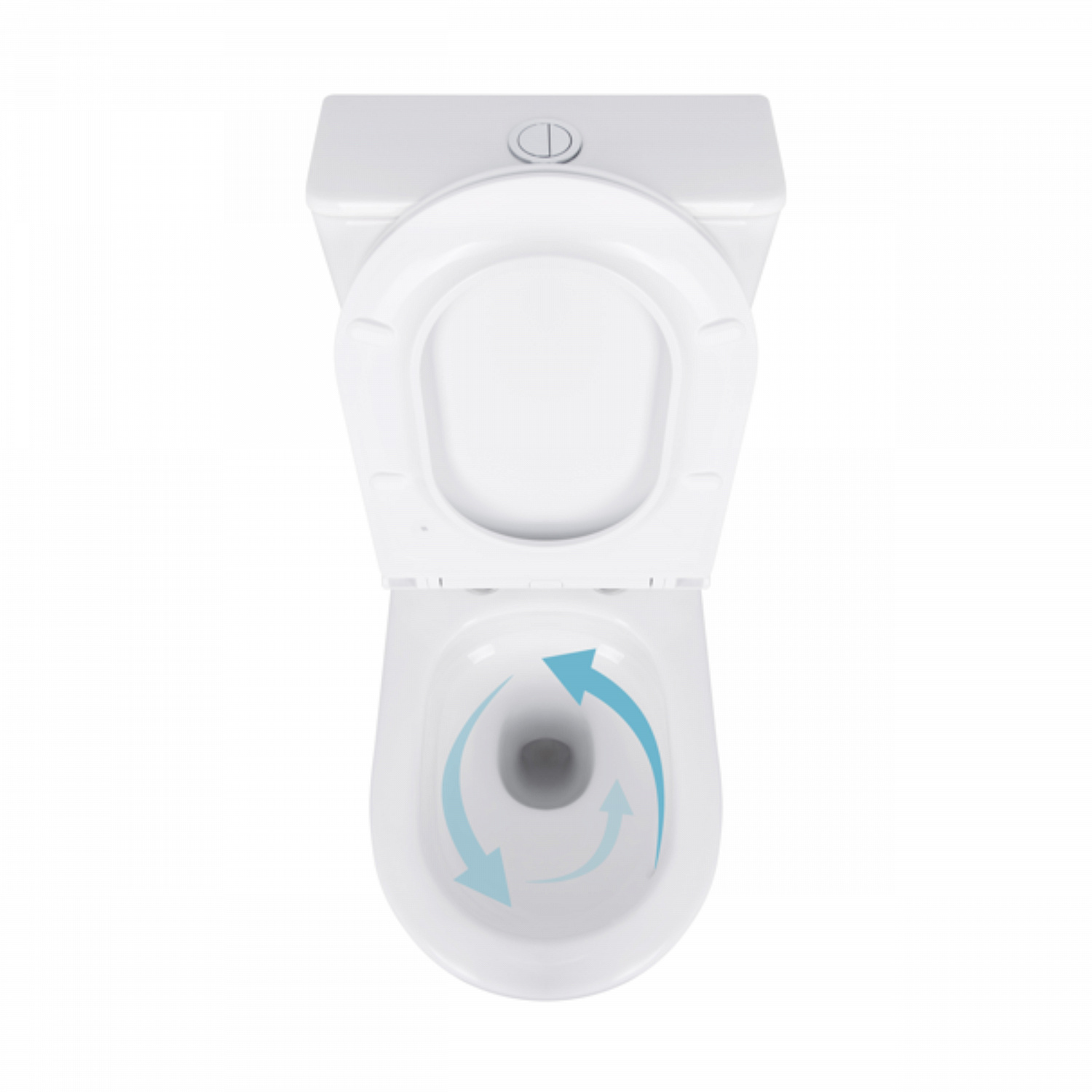 Унітаз підлоговий Qtap Robin New Ultra Quiet безобідковий з сидінням Soft-close WHITE QT13226083AW