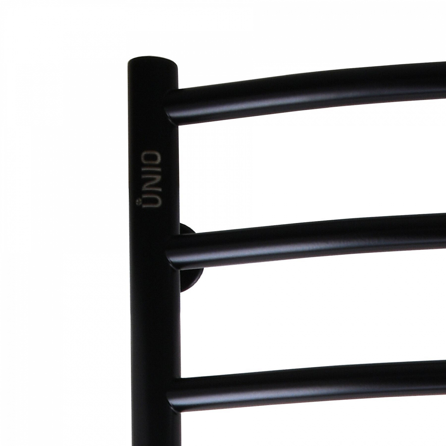 Рушникосушарка UNIO LDE W 1200-500-12 BLK Драбинка Дуга Еліт вода чорна в інтернет-магазині Yago