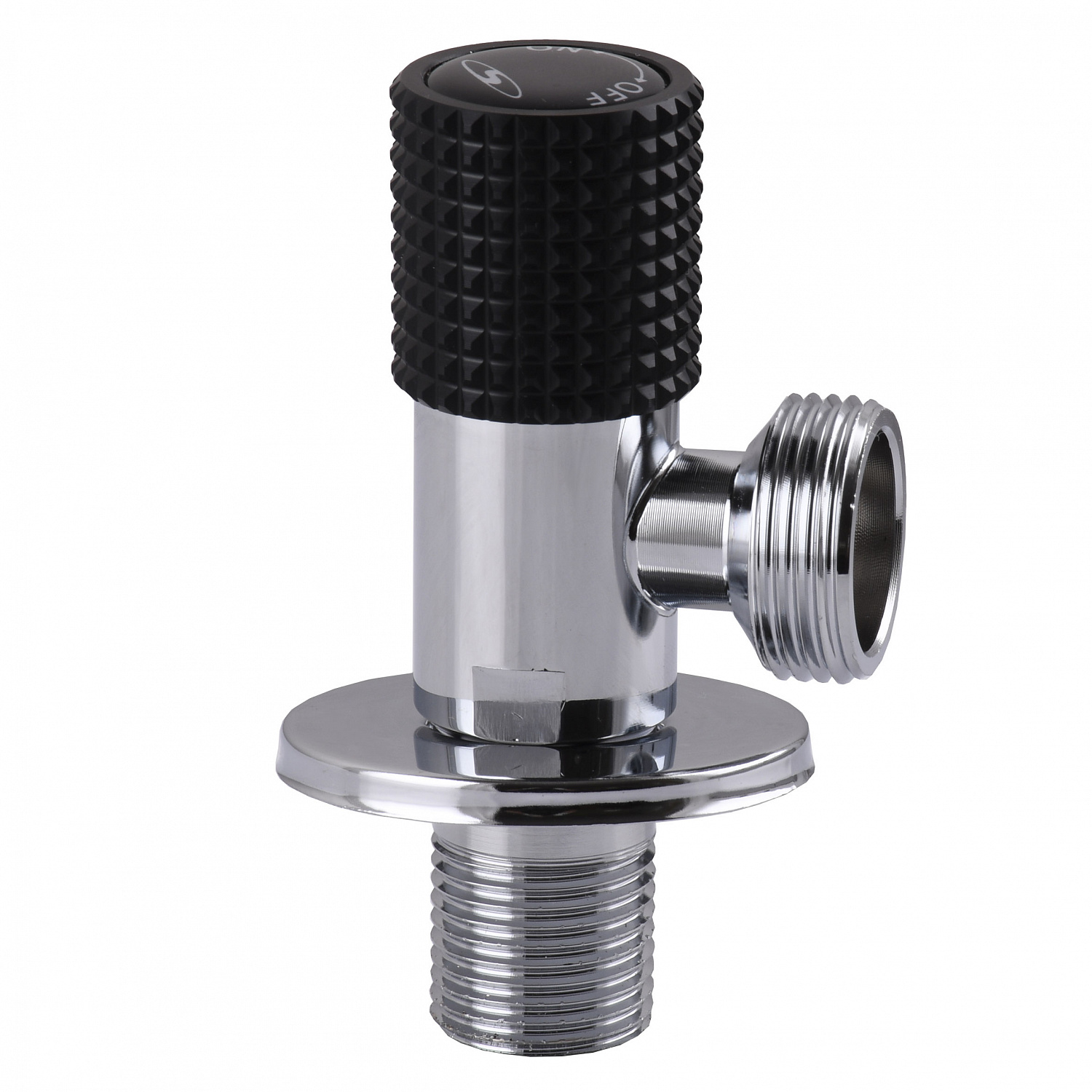 Кран кутовий кераміка SOLOMON EXCLUSIVE 1/2″X3/4″ 989 BLACK ( 1шт.) в інтернет-магазині Yago