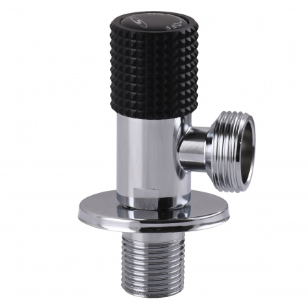 Кран кутовий кераміка SOLOMON EXCLUSIVE 1/2″X3/4″ 989 BLACK ( 1шт.) в інтернет-магазині Yago