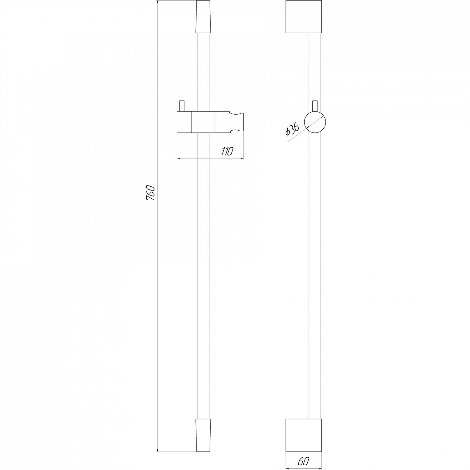 Душова стійка TOPAZ SARDINIA TS-08107-00