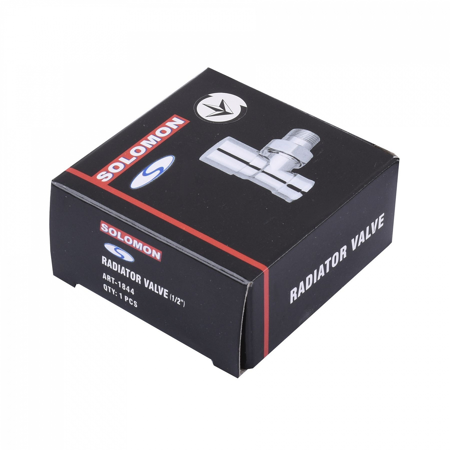 Кран вентильный с американкой1/2″ угловой п/ключ  CHROM Art. 1844 Solomon в інтернет-магазині Yago