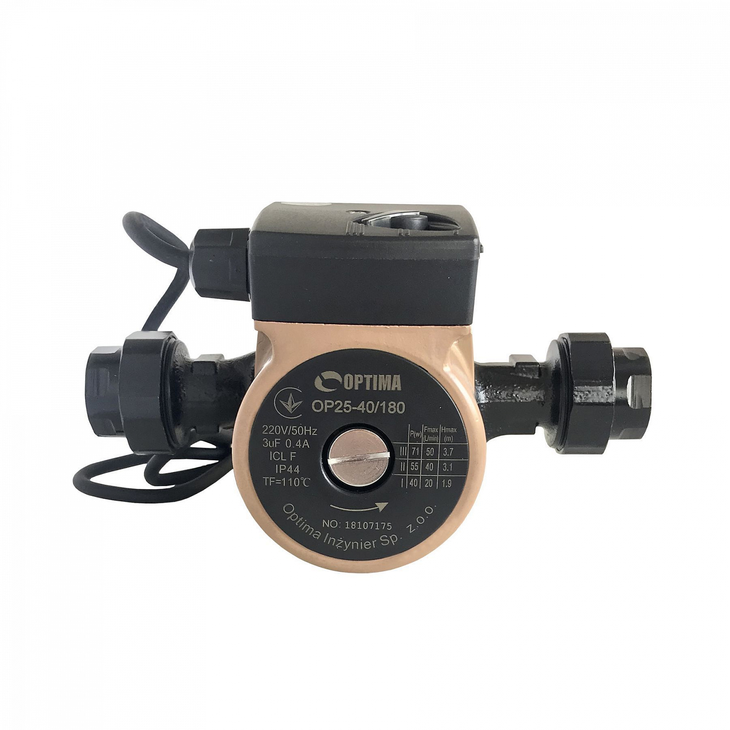 Насос циркуляційний Optima OP25-40 180мм + гайки + кабель з вилкою в інтернет-магазині Yago