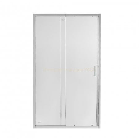 Душові двері в нішу Qtap Taurus CRM2012-13.C6 120-130x200 см, скло Clear 6 мм, покриття CalcLess