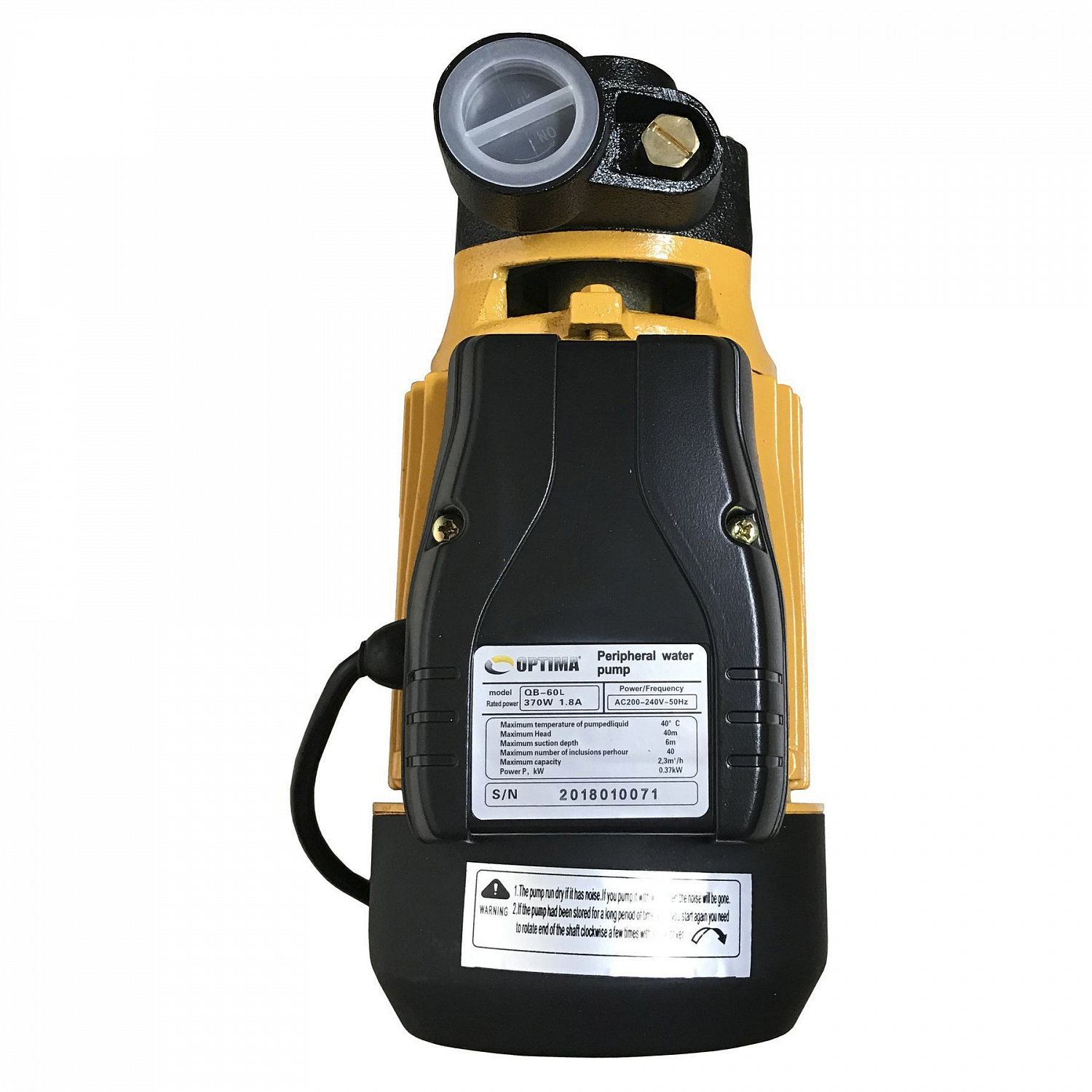 Насос вихровий Оptima QB-60 L 0,37кВт в інтернет-магазині Yago