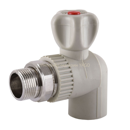 Кран радіаторний кутовий PPR ф25x3/4″  2026 в інтернет-магазині Yago