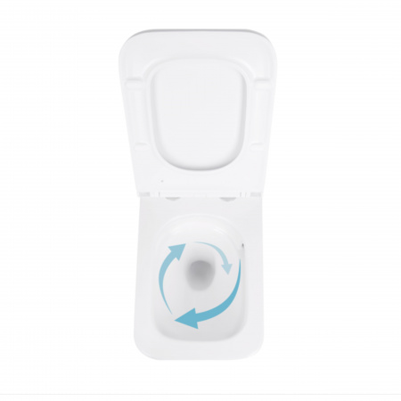 Унітаз підвісний Qtap Gemini безободковий з сидінням Soft-close QT2533076EUQW