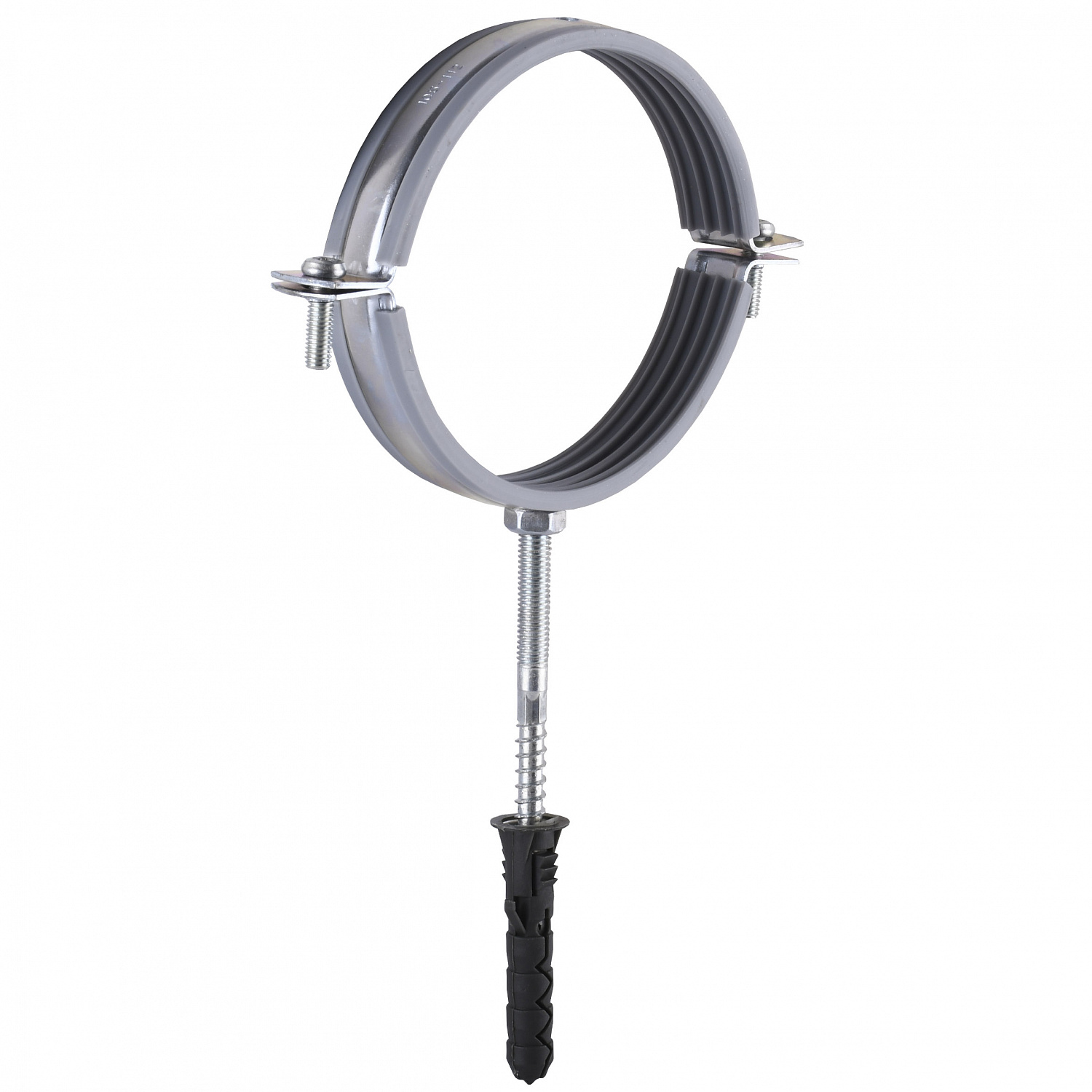 Хомут в зборi CR 4″ (105-112мм) з гвинтом-шурупом 8*100 та дюбелем в уп., сірий в інтернет-магазині Yago