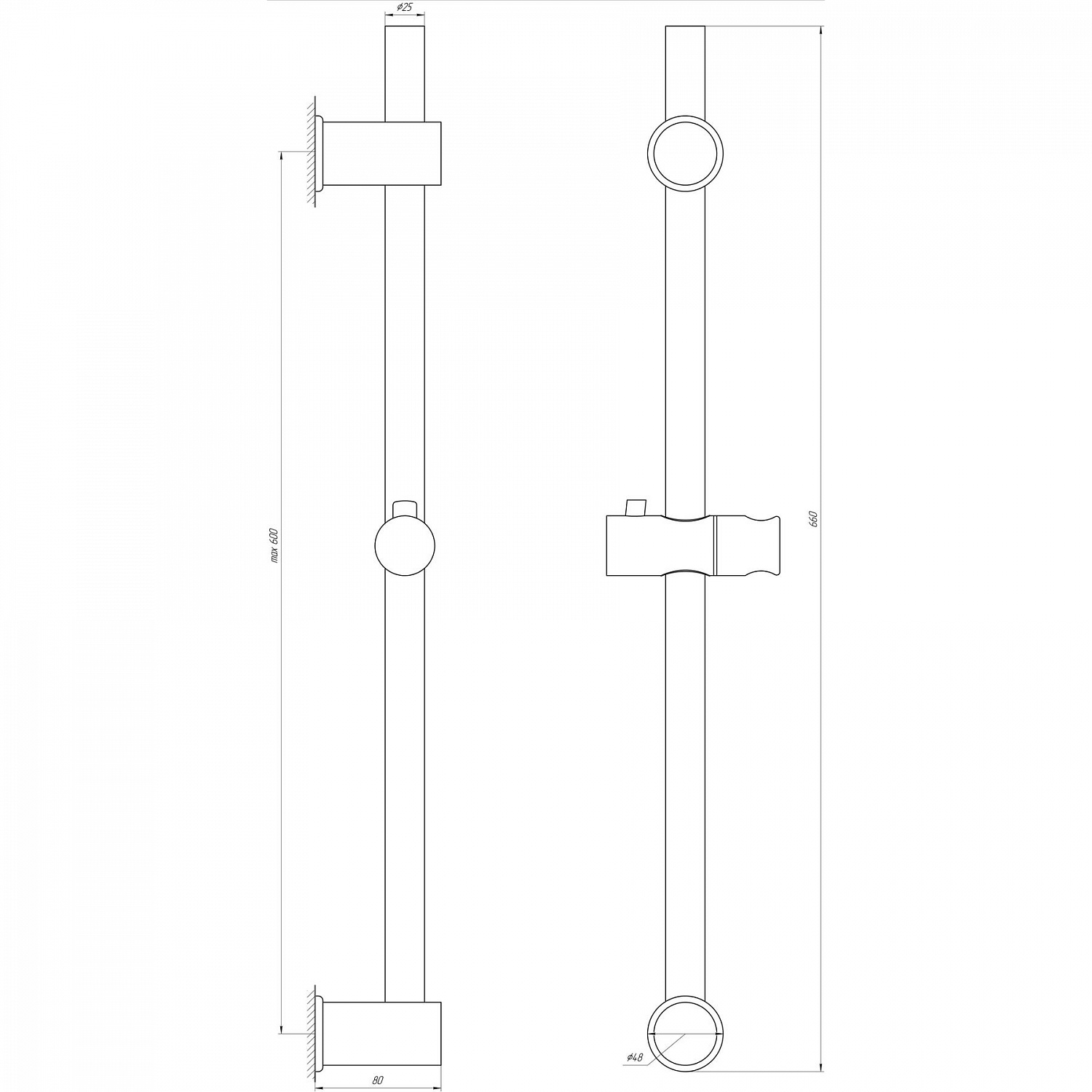 Душова стійка Dishi SL110